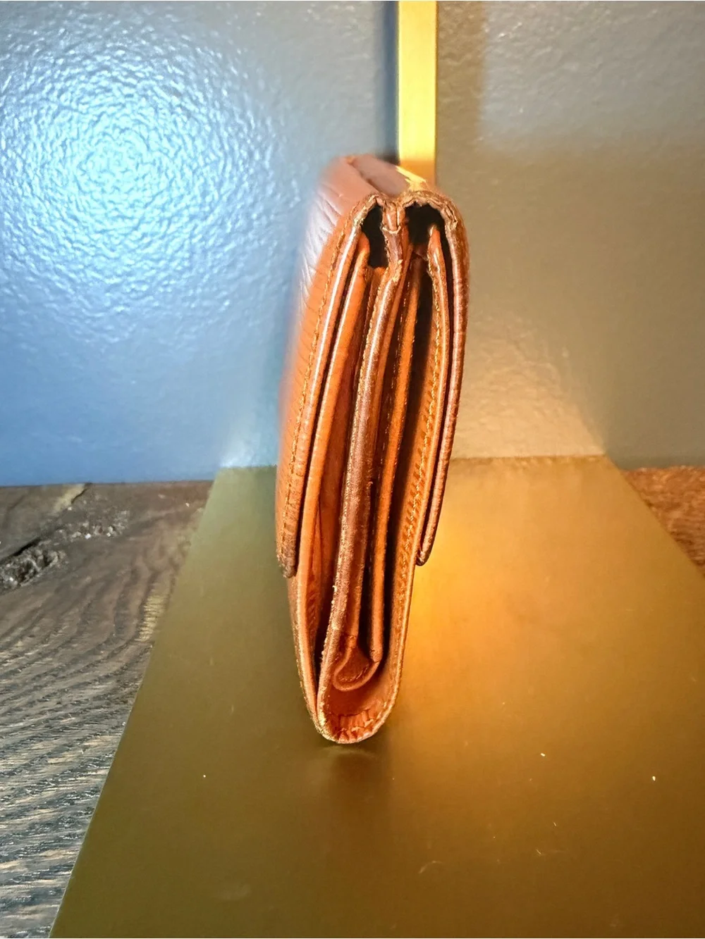 Louis Vuitton Orange Epi Fold Wallet
